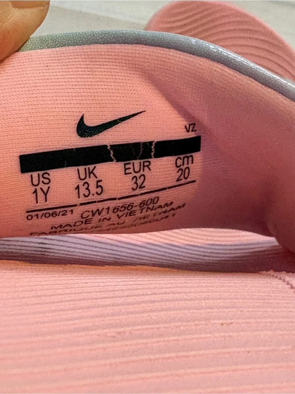 Nike Pink Slide Sandals with Mint Strap